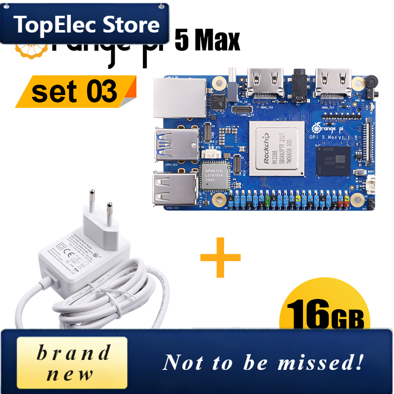 Orange Pi 5 Max Rk3588 - TopElec OrangePi 5 Max 16GB With